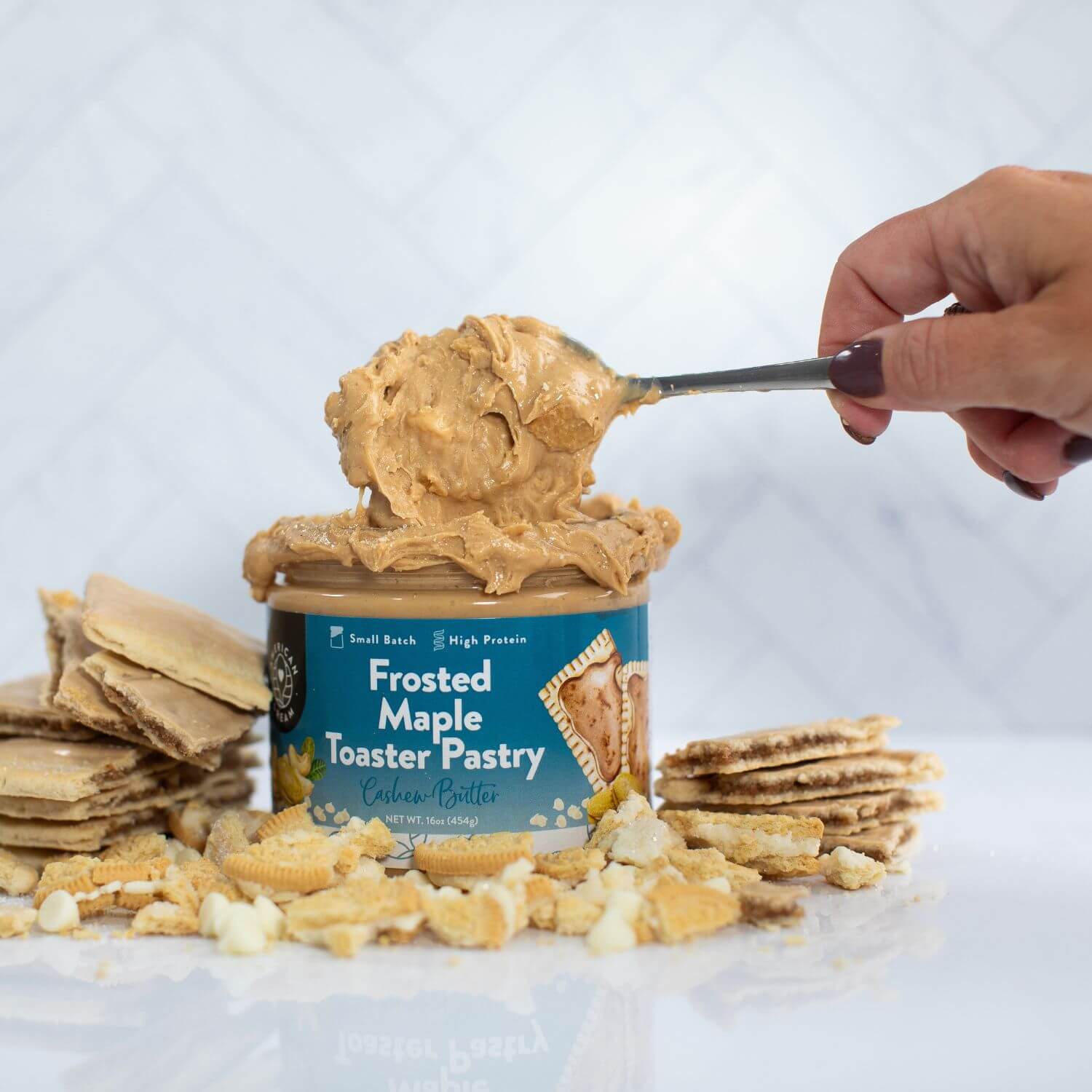 Gluten-Free Frosted Maple Toaster Pastry Cashew Butter