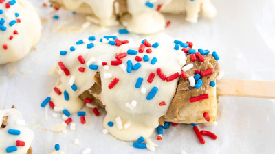 Red, White & Blue Banana Pops