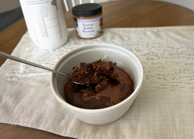 Peanut Butter Brownie Baked Oats