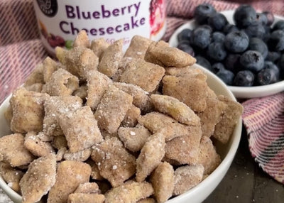 Cinnamon Blueberry Muddy Buddies