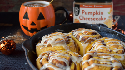 Pumpkin Cheesecake Cinnamon Rolls