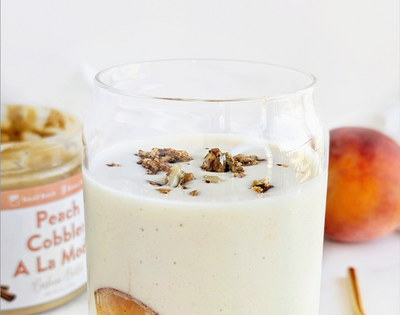 Peach Cobbler Protein Smoothie