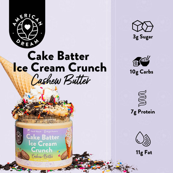 Cake Batter Ice Cream Crunch Cashew Butter