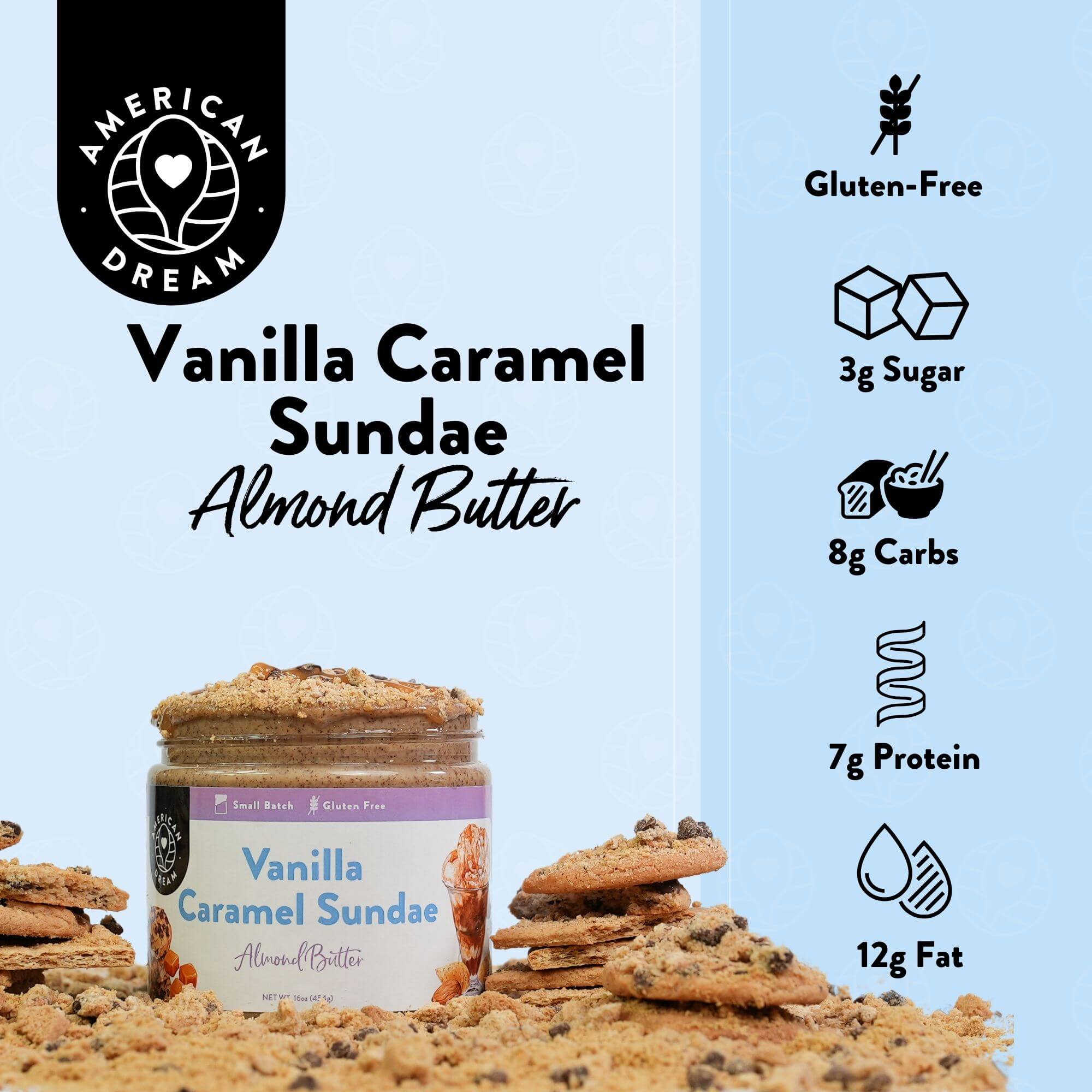 Gluten-Free Vanilla Caramel Sundae Almond Butter