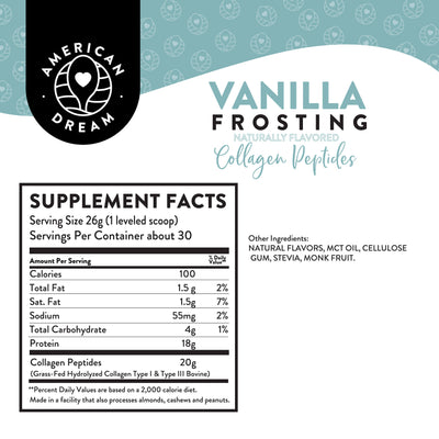 Vanilla Frosting Collagen Peptides