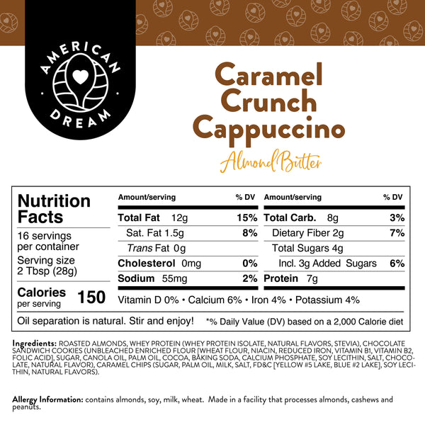 Caramel Crunch Cappuccino Almond Butter