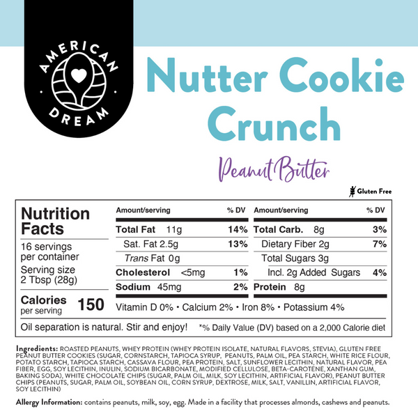Nutter Cookie Crunch Peanut Butter